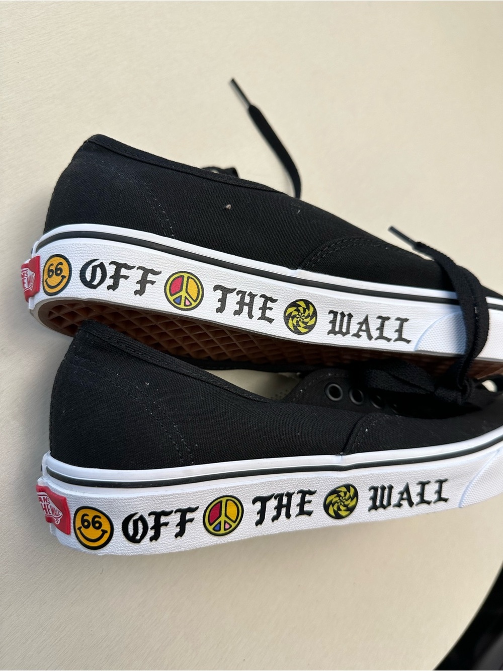 Vans Womens Authentic Side Wall Sneaker Casual VN0A348A40M Canvas Black Size 9.5 - Picture 5 of 5